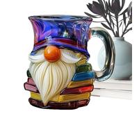 Coffee Cup - 3D Gnome Book for Evaluation | Mano painted Ceramic Drinking Mug with Resilient Build Sl or Family, Home and Professional Tea Chocolate Drinks Beverages Utility