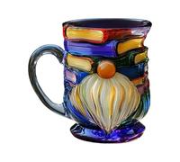 Coffee Cup - 3D Gnome Book Hand-painted Ceramic Drinking Mug, Fun Tea Cup for Family Friends Beverages Birthdays Home Indoor Travel Outdoor Office Tea Coffee Chocolate Drinks