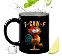 Coffee Cup - Ceramic, 3.74x3.15in Rooster Drinking Container Heat-Resistant | Dishwasher-Safe Funny Chicken Mug, Novelty Tea Cup For Home, Office, Studio, Coffee Lovers, And Gift Occasions