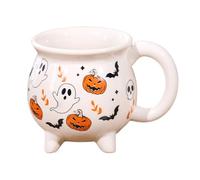 Coffee Cup, Cute Spooky Design, Ceramic Mug Material, Fun Halloween Drinkware, Decorative Beverage Holder for Kitchen, Restaurant, Hotel, Farmhouse, Apartment, Counter Decoration, 5.12x3.74 inches