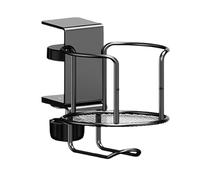 Coffee Cup Holder - Clip On Desk and Chair Accessory, Anti-Spill Portable Iron Mount for Office Home Use, Secure Drink Station for Beds Cars Boats, Classroom Game Bathroom Cruise Convenience