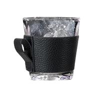 Coffee Cup Sleeves- 5.51 Inch Reusable Drink Holder | Pu Leather Heat-Resistant Coffee Mug Protector - Insulated Anti Slip Cup Sleeve for Coffees Milk Tea and Glass Mugs During Travel Camping