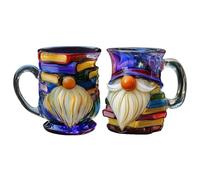 Coffee Cups Ceramic - 3d Gnome Book Hand-painted Ceramic Drinking Mug