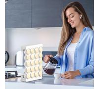 Coffee Cups Holder For Countertop - Coffee Pod Organizer Display Rack, No-Drill Wall-Mounted Rack | Luxury Storage For Home, Kitchen, Bakers Organization Accessory