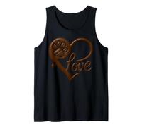 Coffee Drip Paw Love Design for Dog Moms And Coffee Lovers Canotta