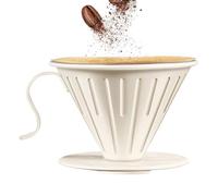 Coffee Dripper - Per Over Coffee Maker - Paperless per Over Kafee Maker | Portable Reusable Dripper Funnel For Brew Hand-Grinding Families Household Morning Routine Kitchen Café Travel Gift