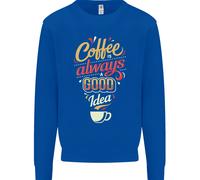 Coffee È Sempre Una Buona Idea Divertente Uomo Felpa Maglione
