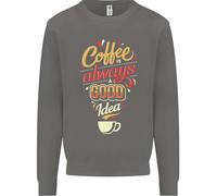 Coffee È Sempre Una Buona Idea Divertente Uomo Felpa Maglione