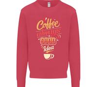 Coffee È Sempre Una Buona Idea Divertente Uomo Felpa Maglione