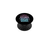 Coffee Feelings Social Work PopSockets PopGrip Adesivo