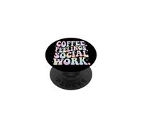 Coffee Feelings Social Work PopSockets PopGrip Adesivo