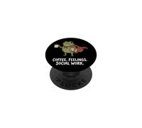 Coffee Feelings Social Work PopSockets PopGrip Adesivo