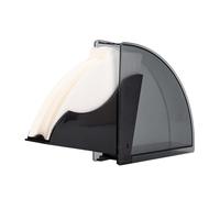 Coffee Filter Holder, Acrylic Storage Dispenser Rack, Easy Access and Hygienic Storage, Compact Dustproof Organizer with Cover, Fan Paper Coffee Filter Holder for Home, Shops, Counter