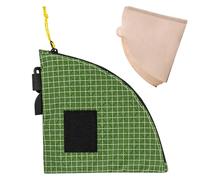 Coffee Filter Holder Bag, Portable Fan Shaped Drip Coffee Filter, Waterproof Paper Storage Cover, Reusable,8.39x5.51 Inches (Compact,Sturdy Design) For Home Kitchen Use