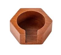 Coffee Filter Holder - Espresso Filter Paper Holder | Wooden Filtèr Storage Base | Magnetic Lid, Solid Wood, 58/53/51mm Universal, Rustic Farmhouse Organizer For Kitchen Restaurant