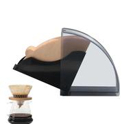 Coffee Filter Holder Storage | Stylish Dustproof Acrylic Holder Storage Coffeee Filter Dispenser Rack - Spacious Fan Shaped Paper Holders With Cover Compact Paper Dispenser For Coffee Shops