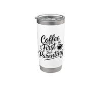 Coffee First Then Parenting Bicchiere termico in acciaio inox doppia parete