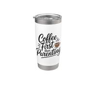 Coffee First Then Parenting Bicchiere termico in acciaio inox doppia parete