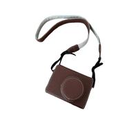 (Coffee) For Fujifilm X100VI Camera Sleeve Large Opening Design PU Leather Case Easy to Replace Battery