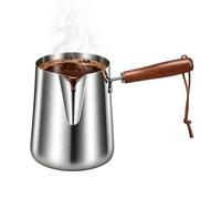 Coffee Frothing Jug - Stainless Steel Espresso Steamer, Heat-Resistant Pitc | Cappuccino Pitcher Pouring Jug for Latte Espresso Coffee Cafe Bar Camping Kitchen Picnic