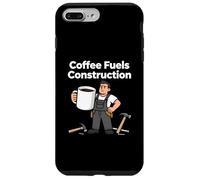 Coffee Fuels Construction Funny Worker Design Custodia per iPhone 7 Plus/8 Plus