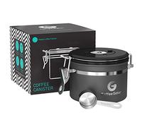 Coffee Gator Barattolo Porta caffè, Mantiene Il caffè Aromatico più a Lungo, Cucchiaino in Acciaio Inox Incluso, di Prima qualità