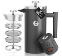 Coffee Gator Caffettiera Francese - Caffè caldo piu' a lungo - Doppia parete Acc