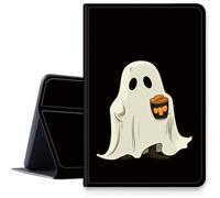 Coffee Ghosts Custodia per iPad Pro 11" (modello 2024, 5a generazione), custodia antiurto pieghevole regolabile in pelle PU con funzione di accensione/spegnimento automatico per iPad Pro da 11 pollici