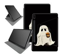 Coffee Ghosts - Custodia per Samsung Galaxy Tab S7 (2020)/S8 Tablet (2022) da 11 pollici, supporto pieghevole girevole a 360 gradi, custodia con angoli di visualizzazione multipli con accensione e