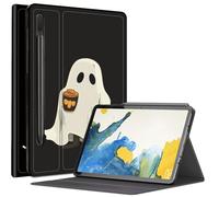 Coffee Ghosts Custodia per Samsung Galaxy Tab S8 (2022) / Galaxy Tab S7 (2020) 11 pollici, custodia con angoli di visualizzazione multipli con supporto S Pen Auto Sleep/Wake per Galaxy Tab S8 2022