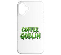 Coffee Goblin Java Brew Espresso caldo freddo Latte Chicchi di caffè Custodia per iPhone 16 Plus