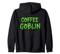 Coffee Goblin Java Brew Espresso Caldo Freddo Latte Chicchi di caffè Felpa con Cappuccio