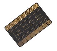 Coffee Grind Ruler - Strumento portatile per la misurazione del caffè da 3,35 in PP Brew Guide - Precision Coffee Grind ruler with scale for accurate brewing roasting and cafe or home coffe