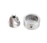Coffee Grinder Disc Grinding Core Kit, Conical Burr Replacement with Pointed Cutting Edges, 420 Stainless Steel Coffee Grinding Burr for Espresso and Pour Over Brewers (Cono a sei stelle)