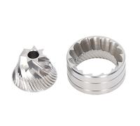 Coffee Grinder Disc Grinding Core Kit, Conical Burr Replacement with Pointed Cutting Edges, 420 Stainless Steel Coffee Grinding Burr for Espresso and Pour Over Brewers (Cono a sette stelle)