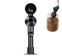 Coffee Ground Scoop - Precision Reusable Standing Spoon, Sliding Measurement Tool with Adjustable Volume Control Shifter, Powder Dispenser, Ergonomic Measuring Utensil, Kitchen Gadget for Cafe Use