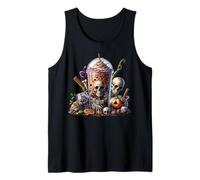 Coffee Halloween Graphic for Women And Men Skeleton Lovers Canotta