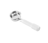 Coffee Handle, Compatibile con la macchina da caffè Barsetto di seconda generazione/Maxim in acciaio inossidabile con manico senza fondo, accessorio da 58 mm(ABS white)