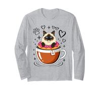 Coffee Himalayan Cat Donut Maglia a Manica