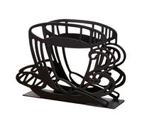 Coffee Holder, Coffee Cup Shape Iron Cafe Decor Organizer, Filter Paper Storage Rack For Home Kitchen Restaurant Picnic Parties Weddings Camping Travel Coffees Station Organization And Display Use