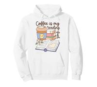 Coffee Is My Reading Fuel Book Lover Bookworm Reader Felpa con Cappuccio