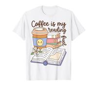 Coffee Is My Reading Fuel Book Lover Bookworm Reader Maglietta