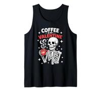Coffee Is My Valentine Funny Skeleton Coffee Lover Canotta