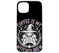 Coffee Is My Witches Brew Witchy Vibe Halloween Coffee Custodia per iPhone 15 Plus