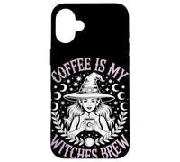 Coffee Is My Witches Brew Witchy Vibe Halloween Coffee Custodia per iPhone 16 Plus