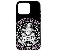 Coffee Is My Witches Brew Witchy Vibe Halloween Coffee Custodia per iPhone 16 Pro