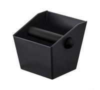 Coffee Knock Box - Contenitore quadrato per portafiltro espresso, struttura in ABS con anima in acciaio siliconato e base antiscivolo, 12 x 11,2 x 11 cm