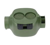 Coffee Knock Box Ground Bin Portable ABS Plastic Mini Coffee Box for Cafe Bar Kitchen Easy Cleaning Compact Design (Green)