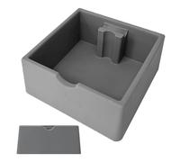 Coffee Knock Box - Robusto contenitore per rifiuti in acciaio, secchio per scarico per caffè espresso da 1,5 l, contenitore resistente per lo smaltimento dei bar, secchio silenzioso per soppressione