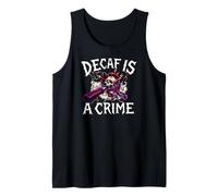 Coffee Lover Espresso Skull Decaf Is A Crime Canotta